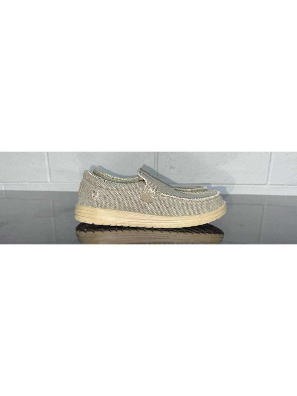 Hey Dude Mikka Braided Mens Casual Slip On Loafers Shoes Size 8 Army Tan